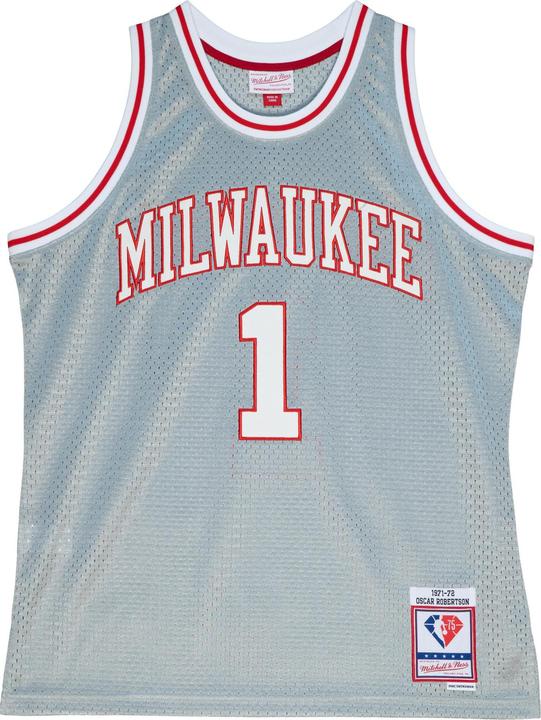 Mitchell & Ness trikot milwaukee buck ocar roberton 75th nba (S)