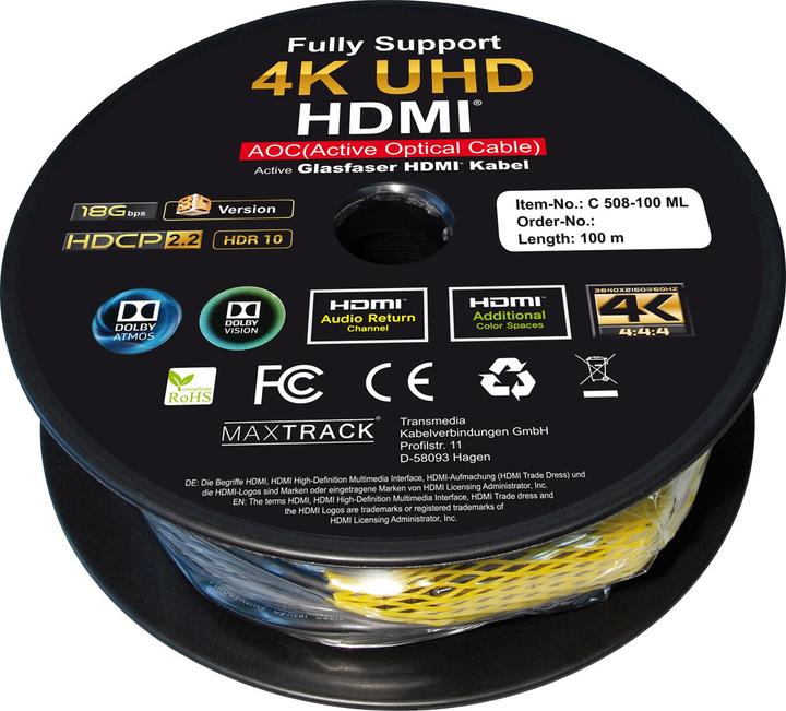 Produktbild Transmedia HDMI (Typ A) — HDMI (Typ A) (70 m, HDMI)