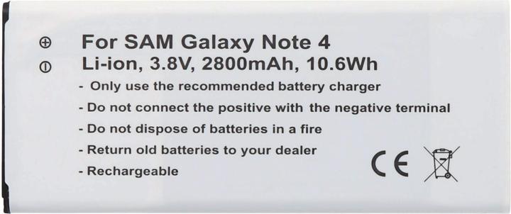 AccuCell Akku Samsung Galaxy Note 4 Akku mit NFC