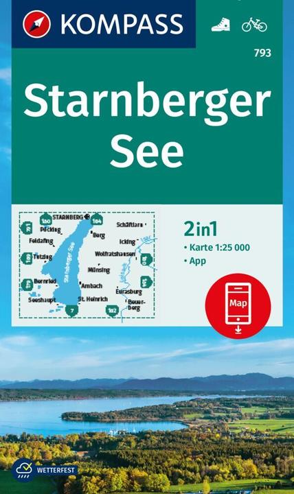 Produktbild Wanderkarte 793 Starnberger See 1:25.000