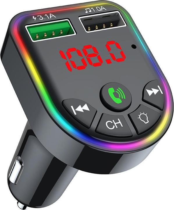 Actual product image Gembird Mobile Charger Car USB 3in1/Fm Transmitter Btt-05