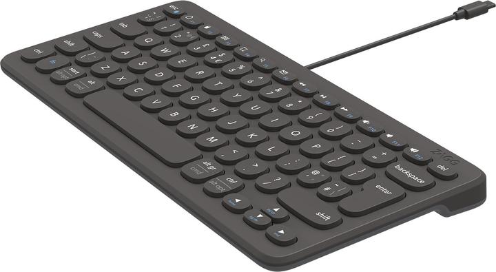 Actual product image Zagg Connect 12C keyboard USB QWERTY Danish, Finnish, Icelandic, Norwegian, Swedish Black (Eng. Int., Cable)