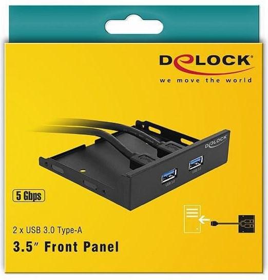 Actual product image Delock 2x USB 3.0 Hub Front Panel