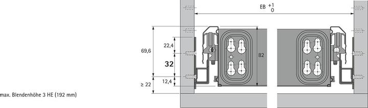 Image du produit Hettich Coulisses à simple extension KA 270