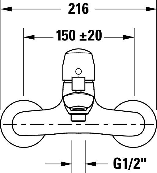 Immagine prodotto Duravit Vasca da bagno monocomando m. N. 1 cromo montato in superficie