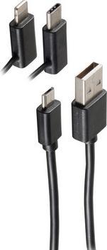 Produktbild Shiverpeaks BS14-15035 USB Kabel 2 m 2.0 USB A Micro-USB B Schwarz (2 m, USB 2.0)
