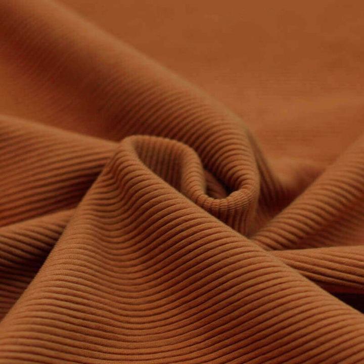 Würfel & Mütze Ottoman Ribjersey Cognac