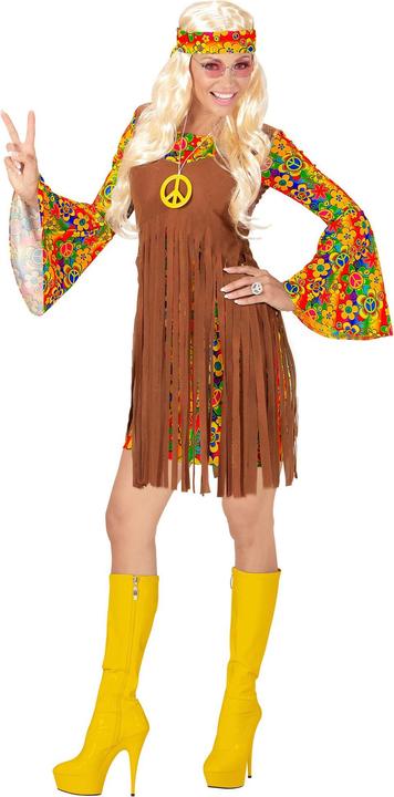 Actual product image Widmann Costume Hippie Girl: Flower Power Outfit (S)