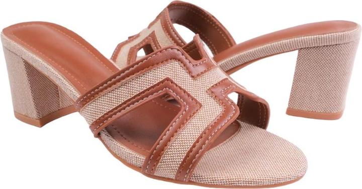 Actual product image Where's That From Womens/Ladies Drama Cut Out PU Block Heel Sandals (40)