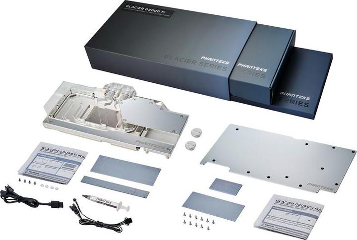 Produktbild Phanteks Glacier RTX 3090Ti GPU Water Block MSI, D-RGB - Backplate