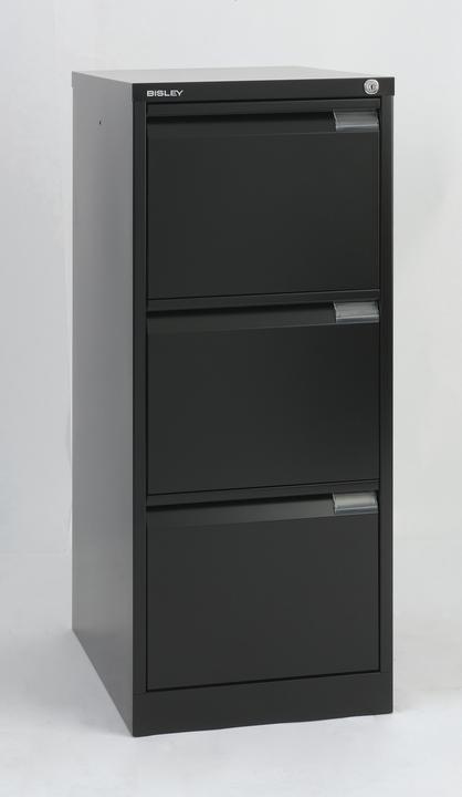 Produktbild Bisley einbahniger Hängeregistraturschrank mit 3 Schubladen (62 x 41.5 x 101.5 cm)