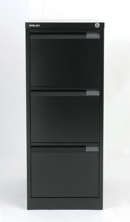 Produktbild Bisley einbahniger Hängeregistraturschrank mit 3 Schubladen (62 x 41.5 x 101.5 cm)