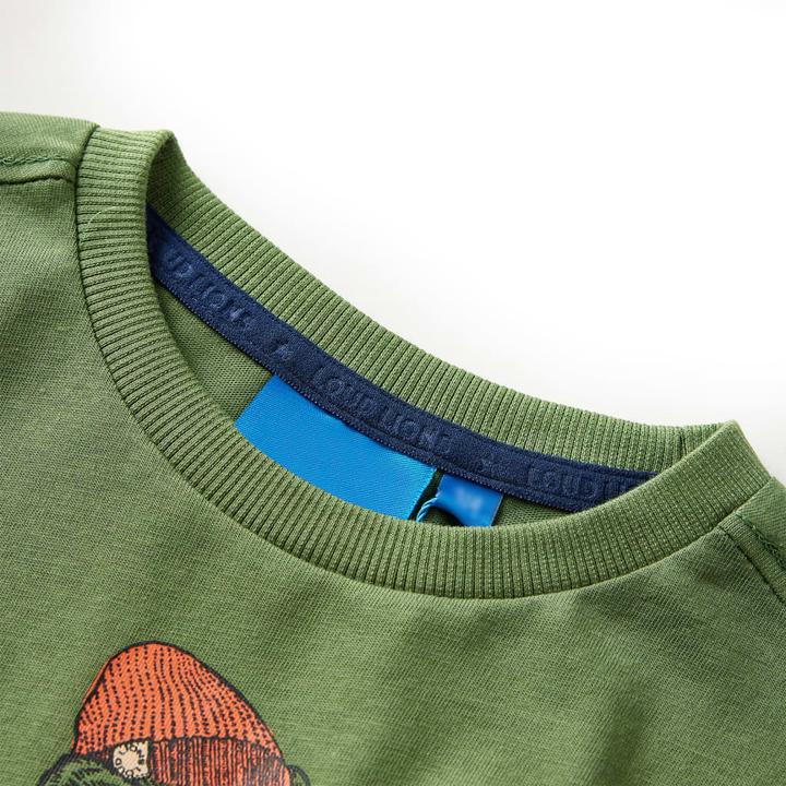 Produktbild VidaXL Kinder-Langarmshirt Helles Khaki 104,Material: 100 (104)