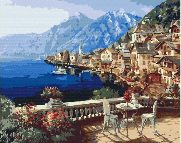 Produktbild Syma Picture Paint it! Painting by numbers Town in Alps
