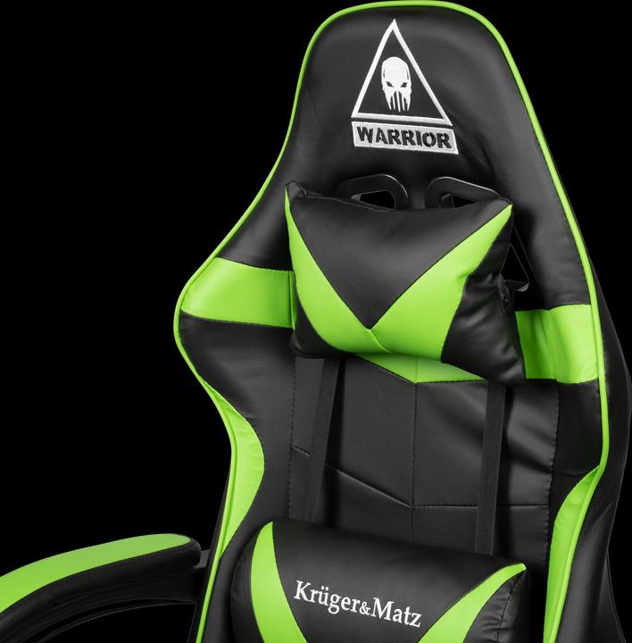 Actual product image Krüger&Matz Gaming chair Kruger & Matz Warrior GX-150 Gaming Chair, Black-green