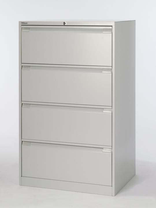 Actual product image Bisley Double-runner suspension file cabinet with 4 drawers (62 x 80 x 132 cm)
