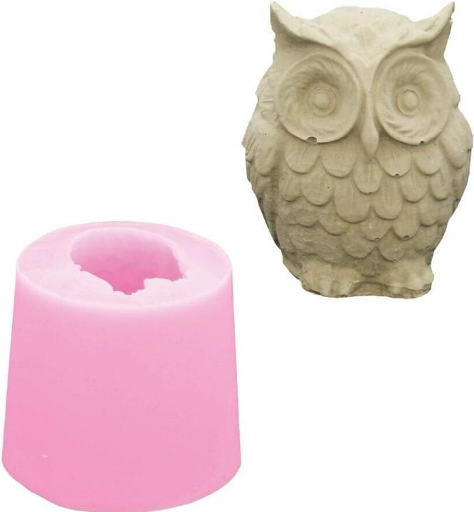 Produktbild Jesmonite Giessform Eule 5.5 cm x 6.5 cm x 6.5 cm