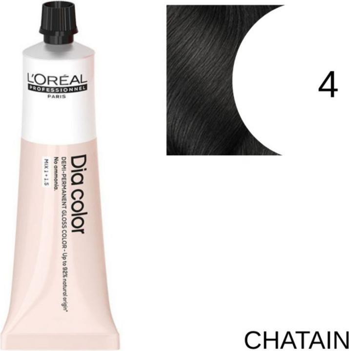 Actual product image L'Oréal Paris Loreal DIA Colour 4 Medium brown 60 ml (4, Maroon)