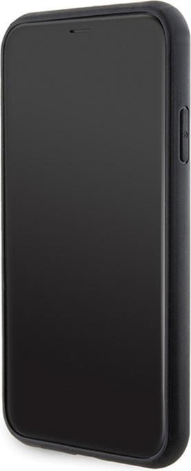 Productafbeelding Karl Lagerfeld KLHCN61GSAKCPK iPhone 11 / Xr 6.1" czarny/zwart hardcase Gripstand Saffiano Karl&Chou (Apple iPhone XR, Apple iPhone 11)