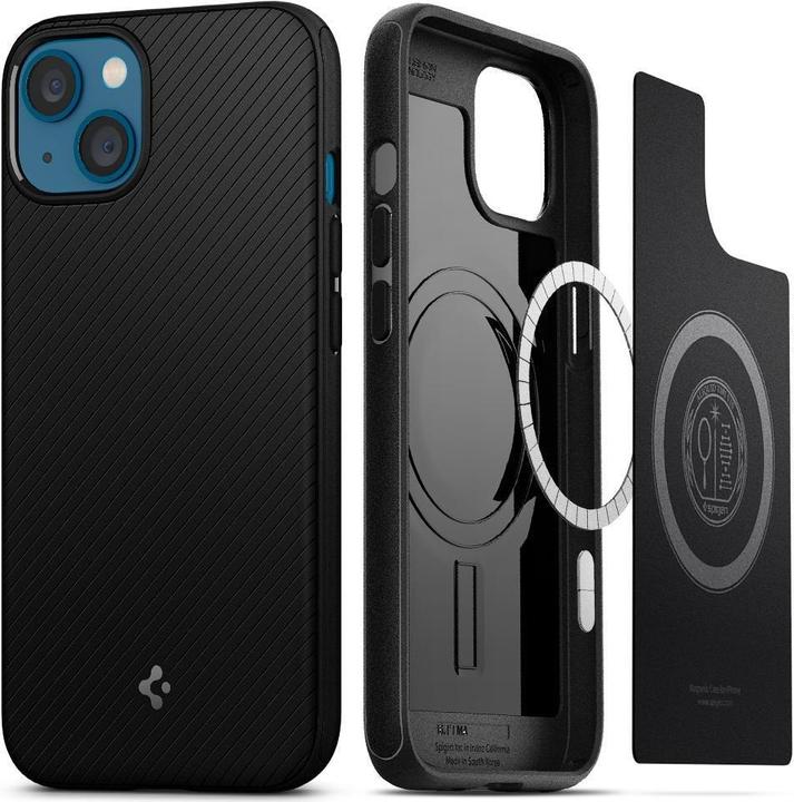 Actual product image Spigen Case Mag Armor MagSafe Apple iPhone 13 Matte Black (SPN1787BLK) - SPN1787BLK (Apple iPhone 13)