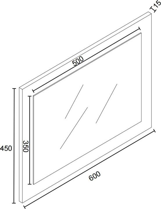 Produktbild VCM Spiegel Badspiegel Wandspiegel Malira (60 x 60 x 2 cm)