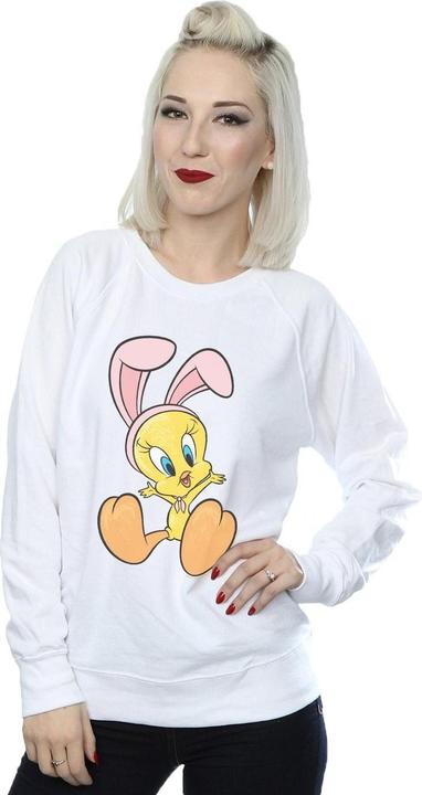 Actual product image Looney Tunes Womens/Ladies Tweety Pie Bunny Ears Sweatshirt (S)