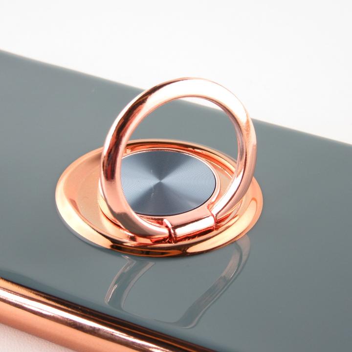 Produktbild PhoneLook Hülle Gummi Bronze mit Ring grau grün (Apple iPhone 11)