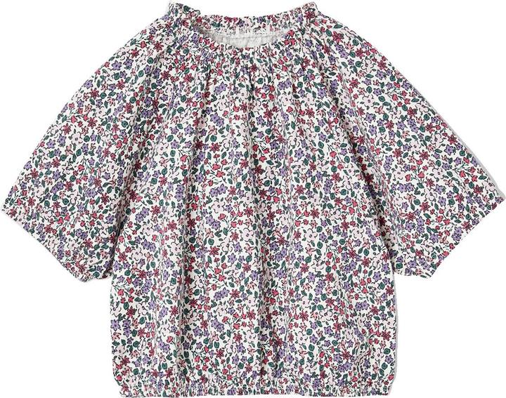 Vertbaudet Mädchen Blusenshirt in Cropped-Länge