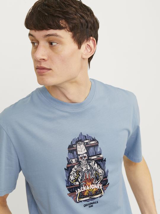 Actual product image Jack & Jones Jorseven Skull Tee Ss Crew Neck Sn (M)