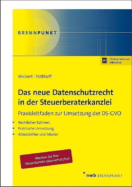 Image du produit La nouvelle législation sur la protection des données dans les cabinets de conseil fiscal : guide (Allemand)