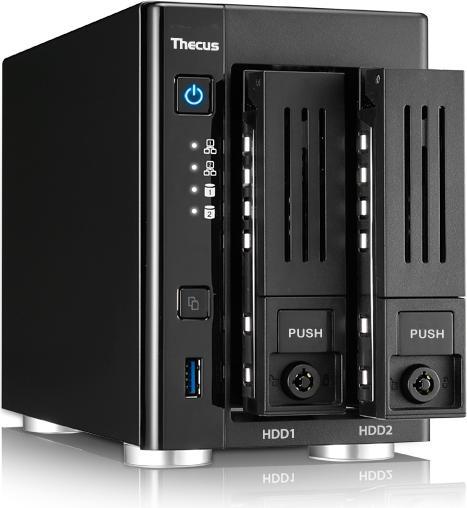 Produktbild Thecus NAS N2810PLUS 2bay Intel RAM 2x 1GbitLAN