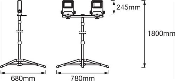 Actual product image Ledvance Worklight Tripod (9000 lm)