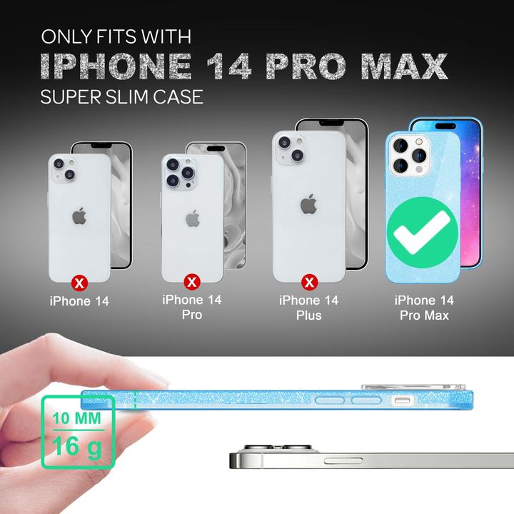 Immagine prodotto Nalia Copertina glitterata (Apple iPhone 14 Pro Max)