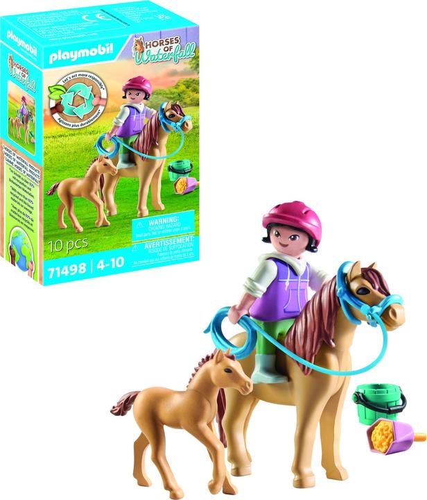 Produktbild Playmobil Kind mit Pony und Fohlen (71498, Playmobil Horses of Waterfall)