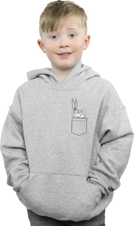 Image du produit Looney Tunes - Sweat à capuche BUGS BUNNY FAUX POCKET - Garçon (152, 158)