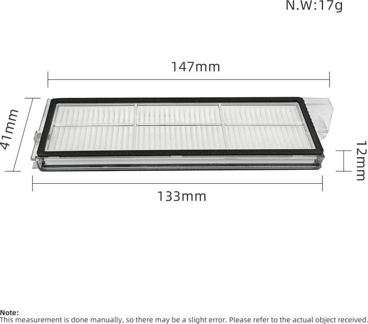 Actual product image Plutoos 4 HEPA filter accessories for Roborock S8 Maxv Max Ultra hoover