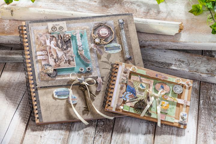 Produktbild VBS XXL 3er-Pack Fotoalbum KRAFTPAPIER mit weissen Seiten (30.5 x 30.5 cm)