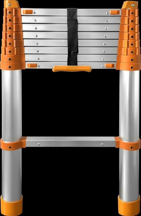 Produktbild CarTech Teleskopleiter 2.6m 1-tlg. Aluminium (Anlegeleiter, 48 cm)