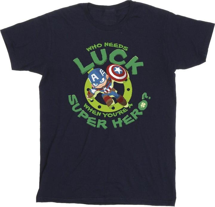 St Patrick's Day Captain America Luck TShirt