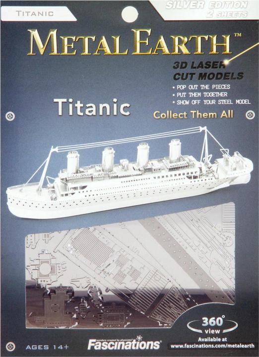 Produktbild Metal Earth Metall-Erde Titanic Schiff silbernen Edition