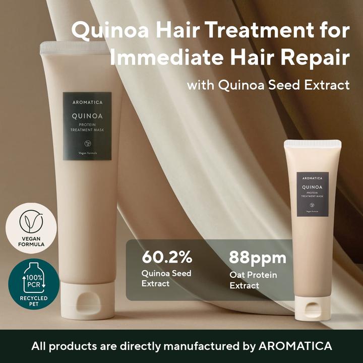 Image du produit Aromatica Masque De Traitement Capillaire Aux Protéines De Quinoa (160 ml)