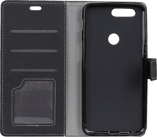 Immagine prodotto MU Classic Copertina in pelle con motivo a croce (OnePlus 5T)