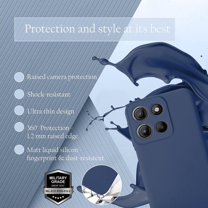 Image du produit Cadorabo Coque pour Motorola Moto G15 TPU Liquid Silicone Case (Motorola Moto C)