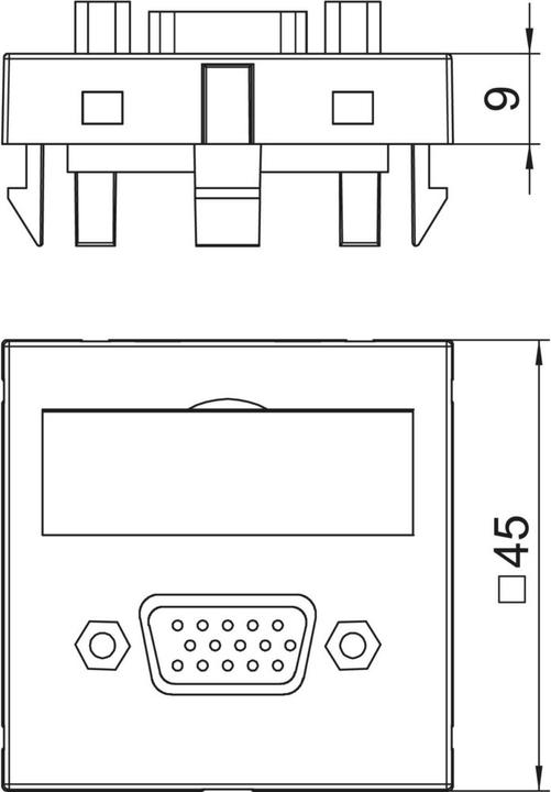 Immagine prodotto OBO Bettermann OBO MTG-VGA F RW1 Dispositivo multimediale VGA w. Cavo, femmina-femmina
