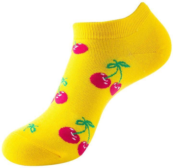 Produktbild Musthaves Knöchelsocken Motiv Kirschen (36 - 43)