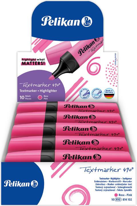 Produktbild Pelikan Textmarker 490 1-5mm rosa (Leucht-Rosa, 5 mm, 1 x)