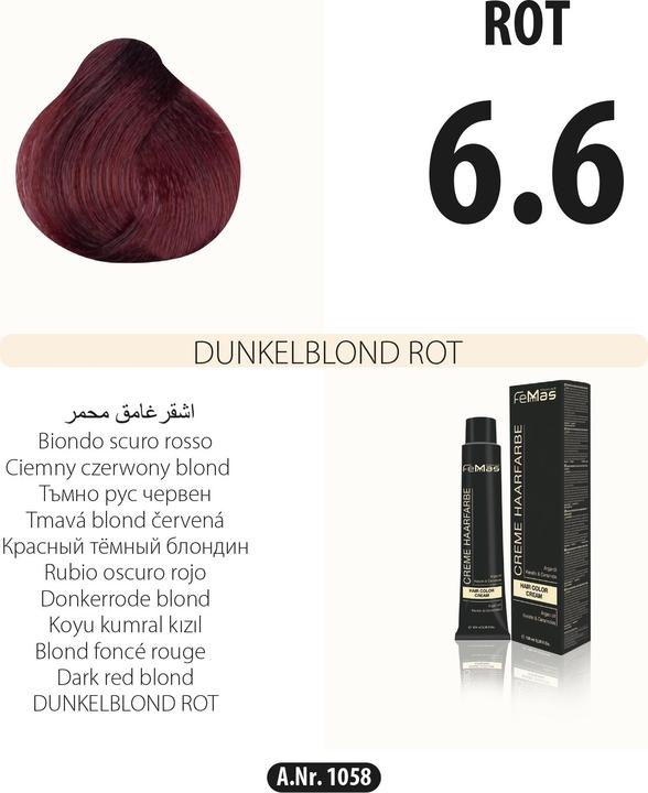 Image du produit FemMas 8.4) Coloration cheveux blond clair cuivré 100ml (Blond clair cuivré 100ml)