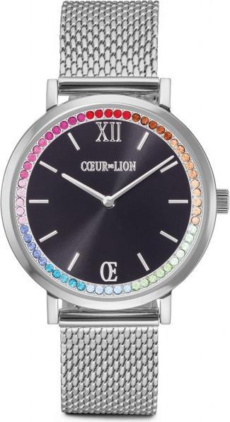 Coeur de Lion Uhr Silber-Schwarz (Analoguhr, 32 mm)