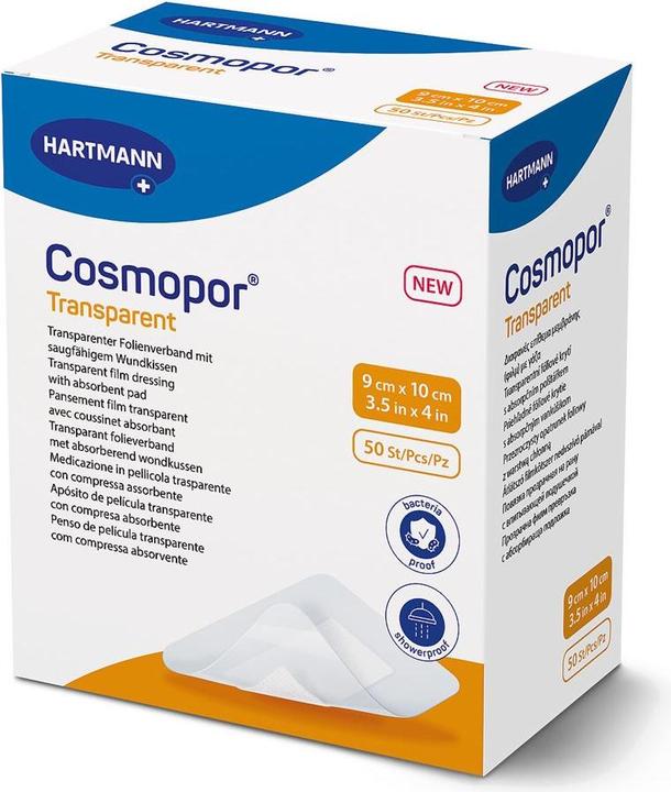 Produktbild Cosmopor Transparent, 9x10cm, steril (25 Stk) (50 x)