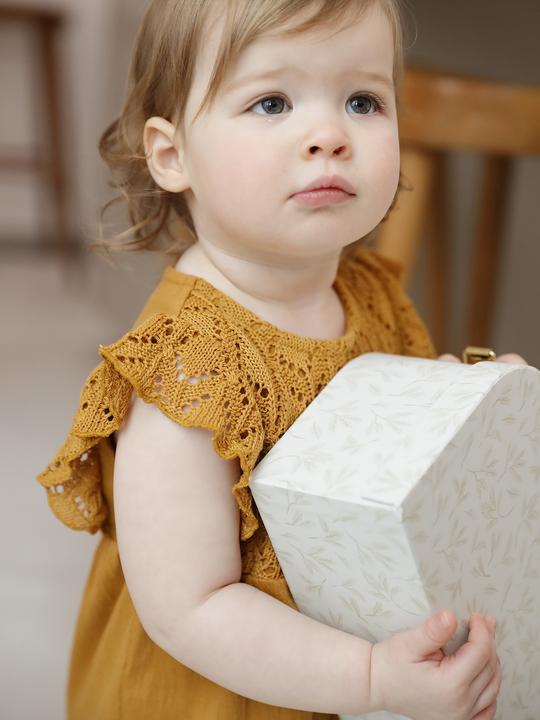 Actual product image Vertbaudet Mädchen Baby Overall mit gehäkeltem Oberteil (98)